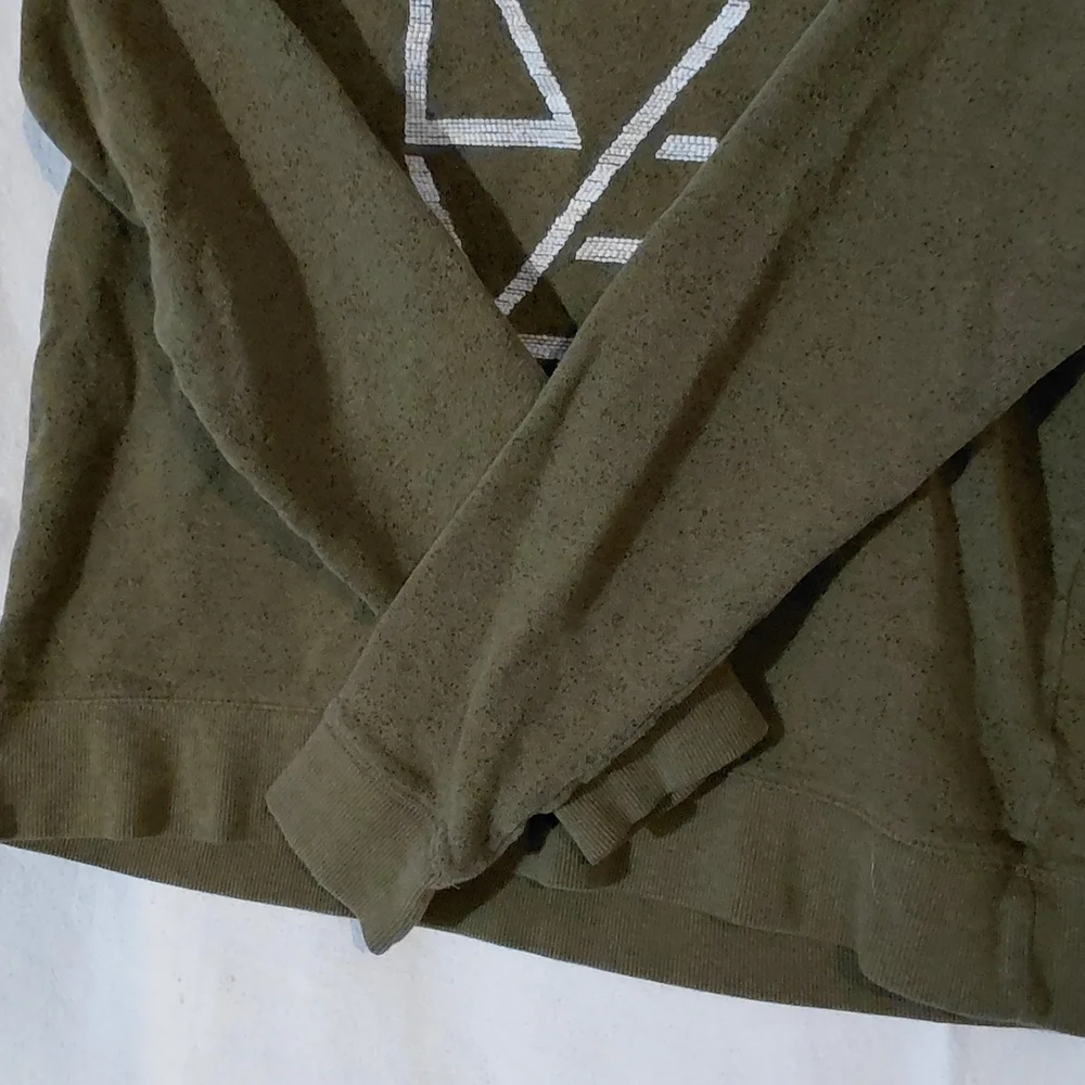 Life Is Good Green Sweatshirt with Heart Graphic - Picture 4 of 11